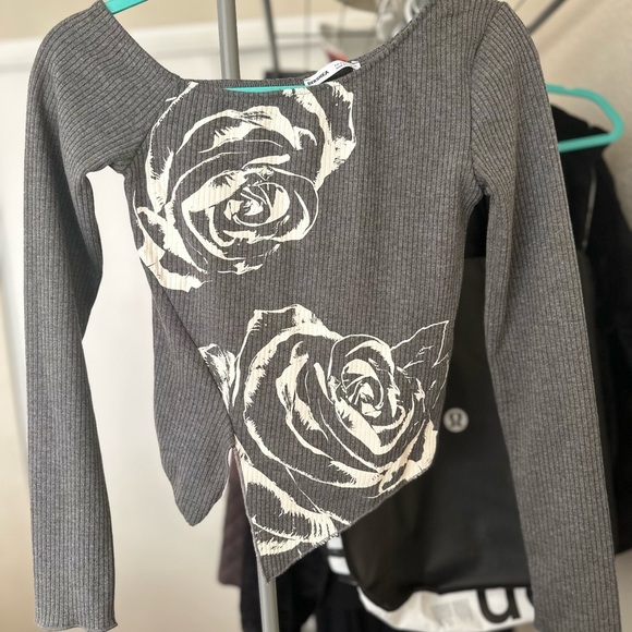 Berska ribbed top off shoulder - Picture 3 of 3